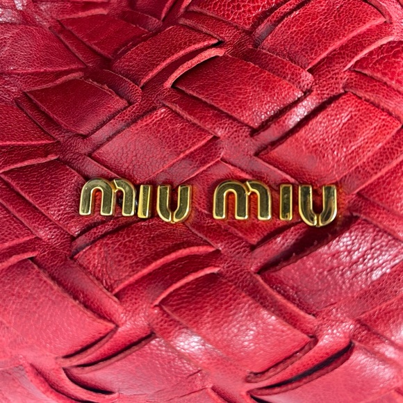 COPY - Vintage MIU MIU Red Nappa Leather Bag - Picture 13 of 14